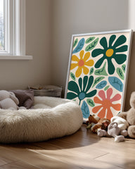 Abstract Patch Poster Tablosu