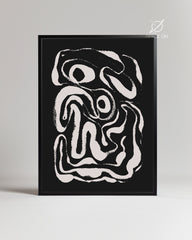 Abstract Spiral Poster Tablosu