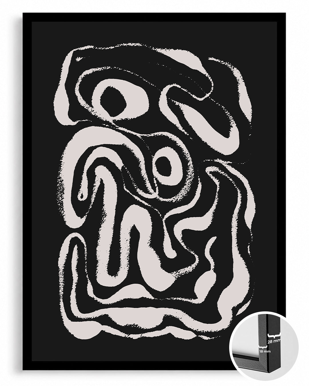 Abstract Spiral Poster Tablosu