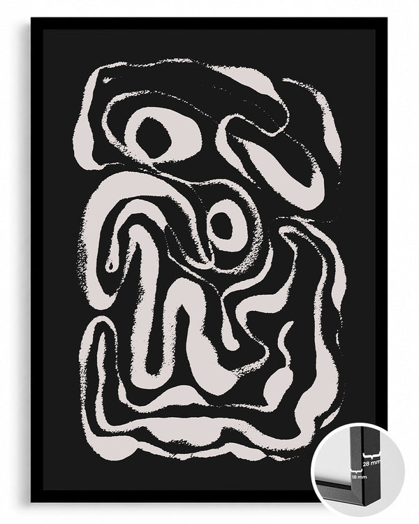 Abstract Spiral Poster Tablosu