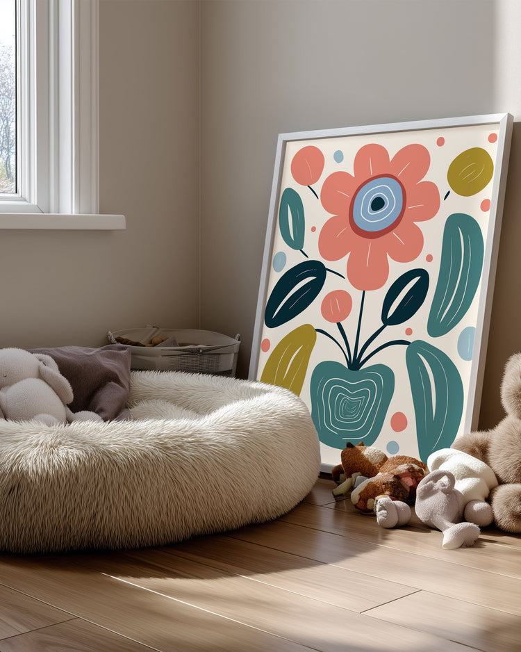 Abstract Vase Poster Tablosu