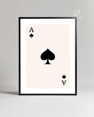 Ace Black Poster Tablosu