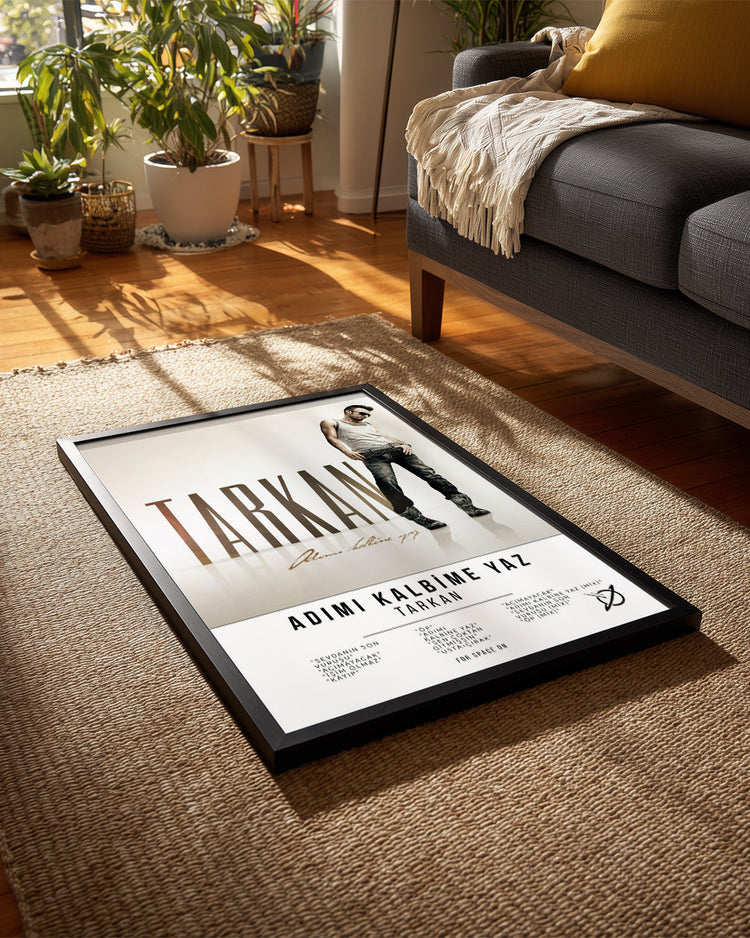 Adımı Kalbime Yaz - Tarkan Poster Tablosu