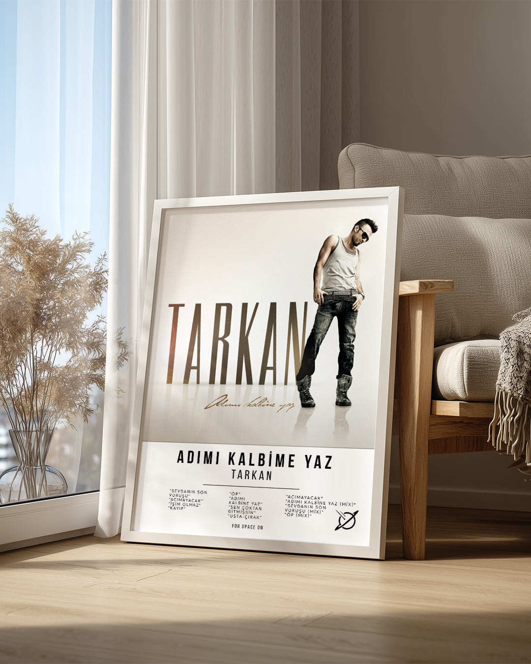 Adımı Kalbime Yaz - Tarkan Poster Tablosu