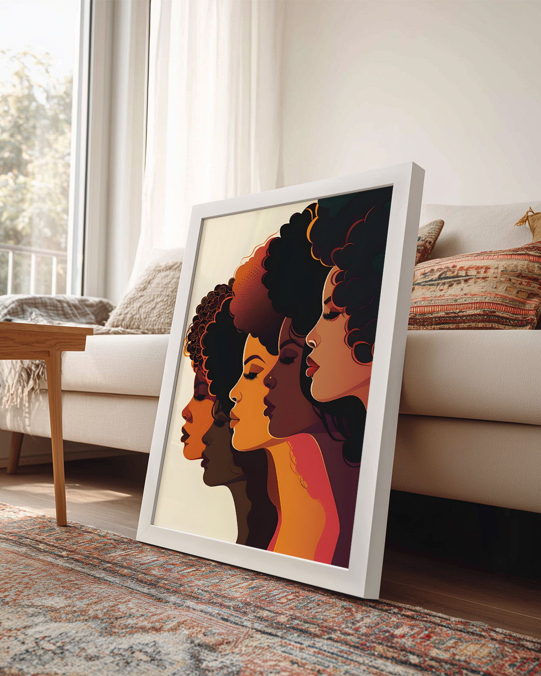 Afrika Kadın Siluetleri - Etnik Poster Tablosu