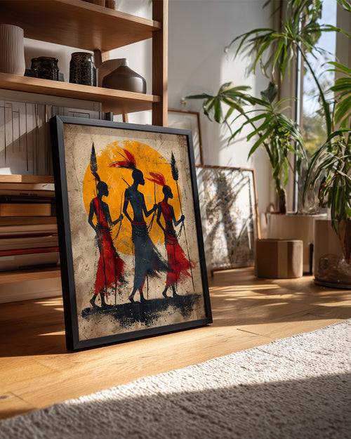 Afrika Savaşçıları - Etnik Poster Tablosu