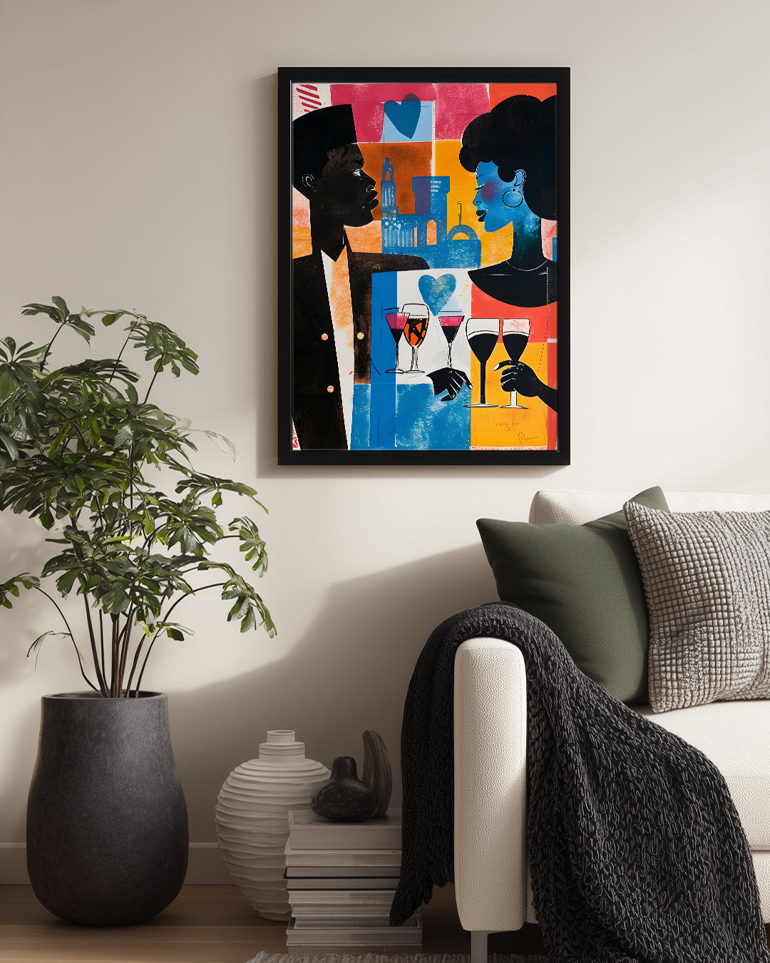 Afrikalı Çift - Etnik Poster Tablosu