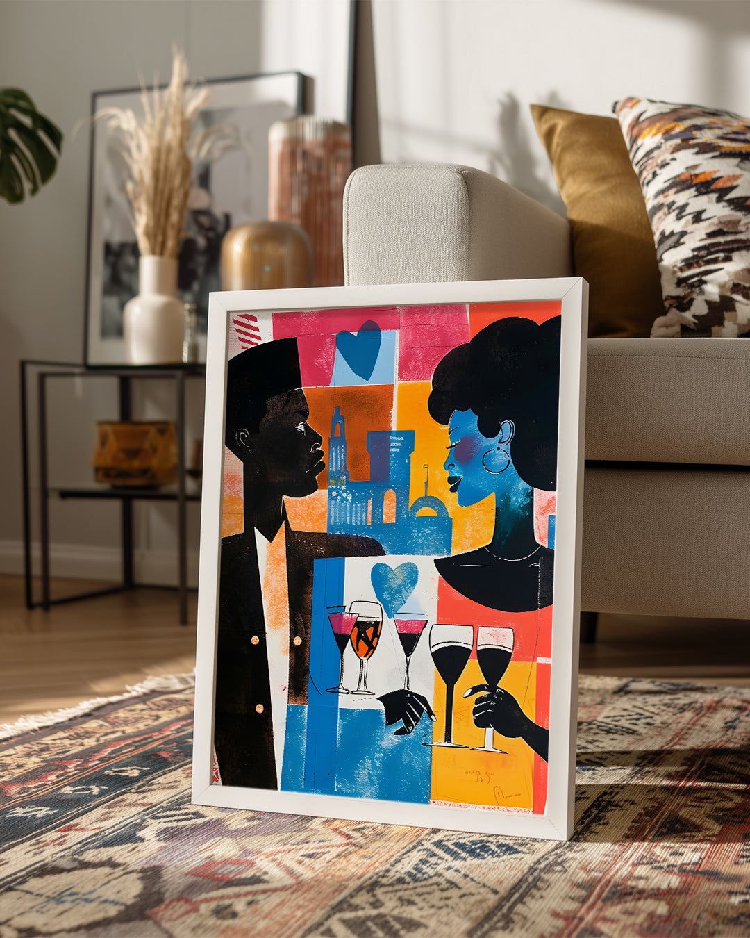 Afrikalı Çift - Etnik Poster Tablosu