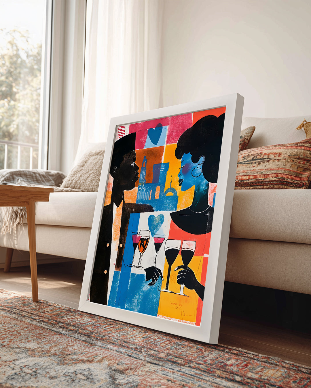 Afrikalı Çift - Etnik Poster Tablosu