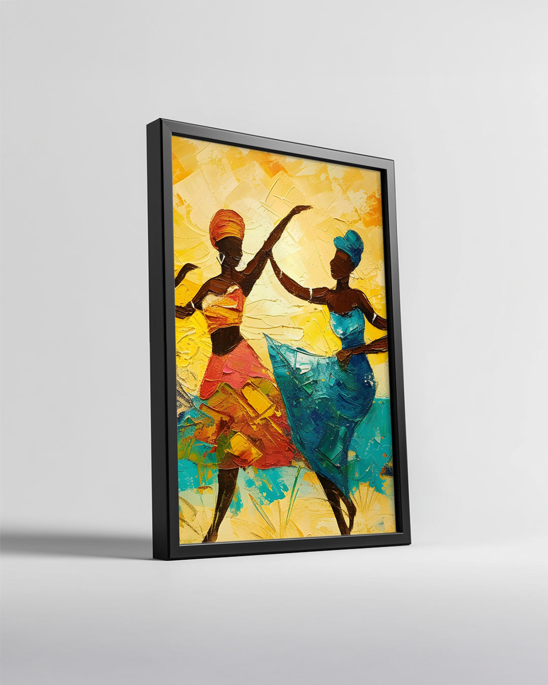 Afrikalı Dans Eden Kadınlar - Etnik Poster Tablosu