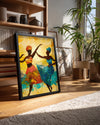 Afrikalı Dans Eden Kadınlar - Etnik Poster Tablosu