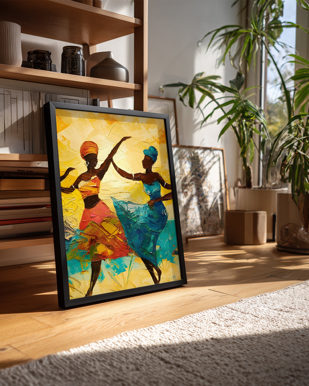 Afrikalı Dans Eden Kadınlar - Etnik Poster Tablosu