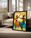 Afrikalı Dans Eden Kadınlar - Etnik Poster Tablosu