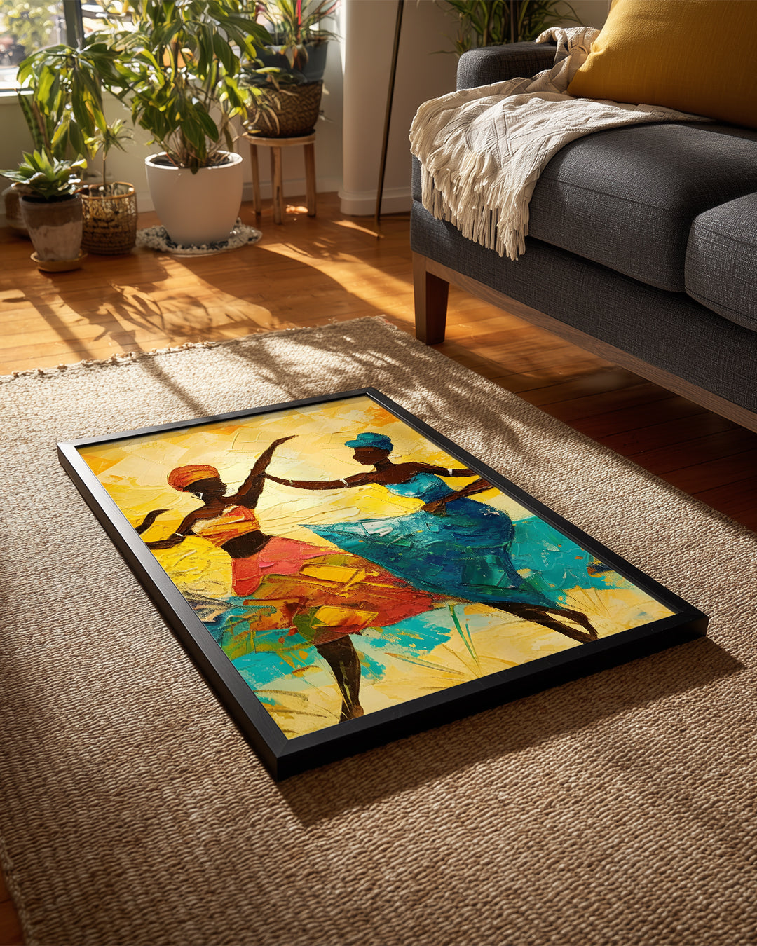 Afrikalı Dans Eden Kadınlar - Etnik Poster Tablosu