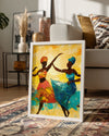 Afrikalı Dans Eden Kadınlar - Etnik Poster Tablosu