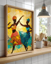 Afrikalı Dans Eden Kadınlar - Etnik Poster Tablosu