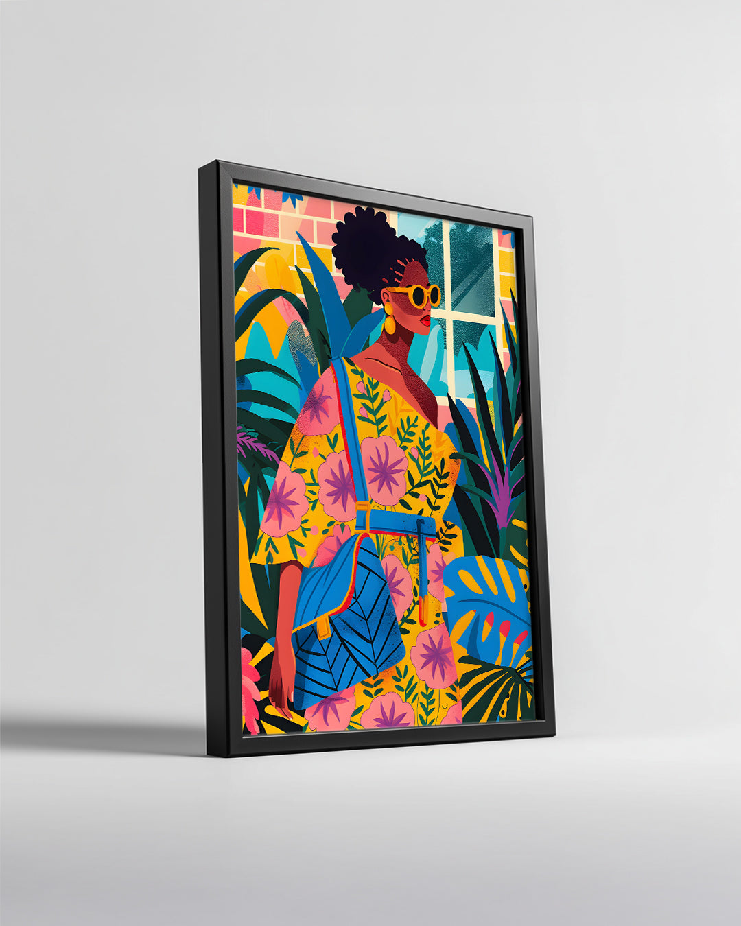 Afrikalı Kadın Moda Ve Doğası - Etnik Poster Tablosu