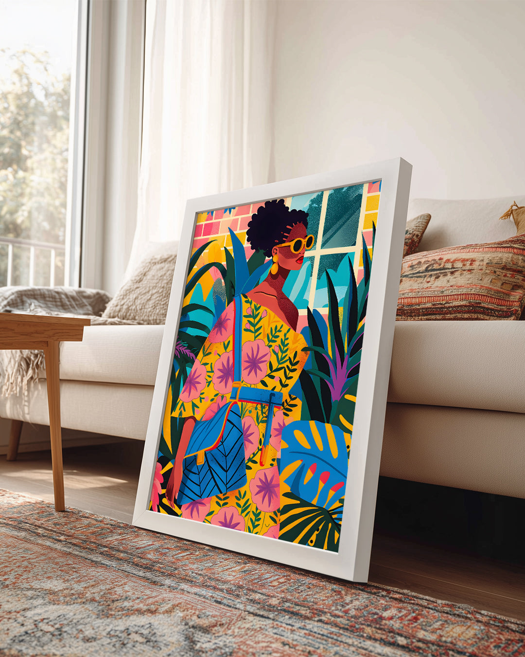 Afrikalı Kadın Moda Ve Doğası - Etnik Poster Tablosu