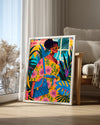 Afrikalı Kadın Moda Ve Doğası - Etnik Poster Tablosu