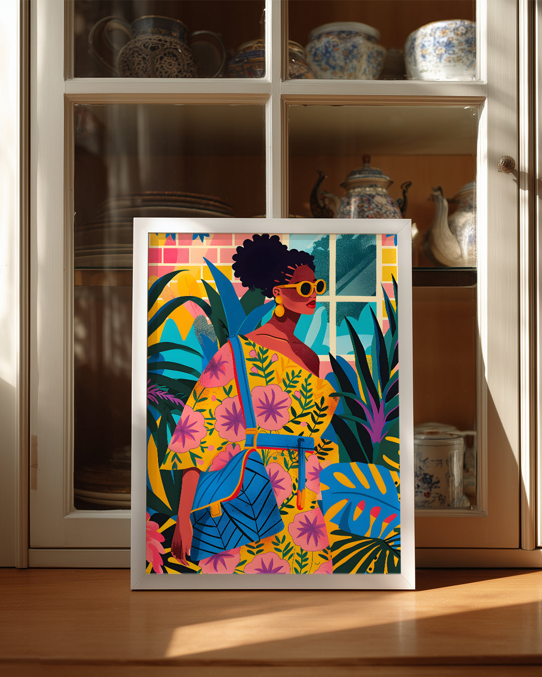 Afrikalı Kadın Moda Ve Doğası - Etnik Poster Tablosu