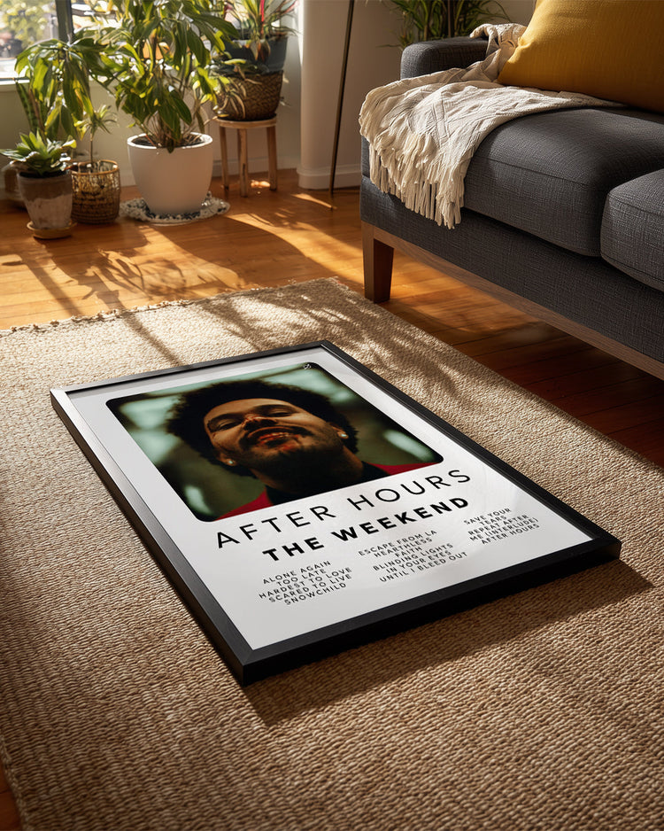 After Hours - The Weeknd Poster Tablosu