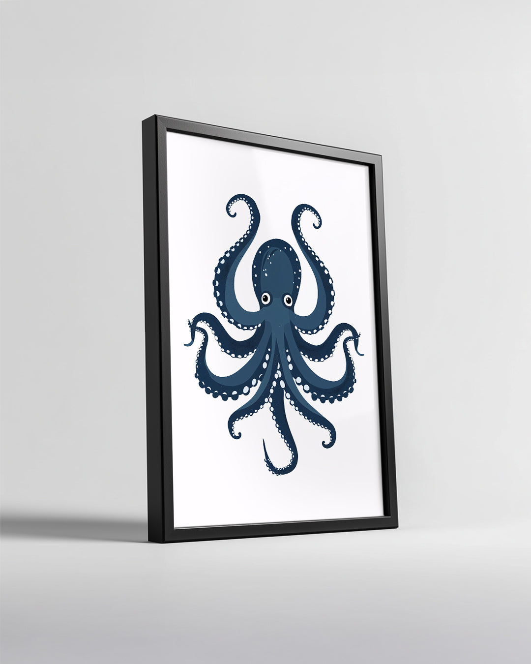 Ahtapot - Mavi Dalgalar Poster Tablosu