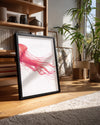 Ahtapot - Pembe İllüzyon Poster Tablosu
