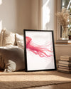 Ahtapot - Pembe İllüzyon Poster Tablosu