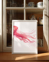 Ahtapot - Pembe İllüzyon Poster Tablosu