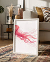 Ahtapot - Pembe İllüzyon Poster Tablosu