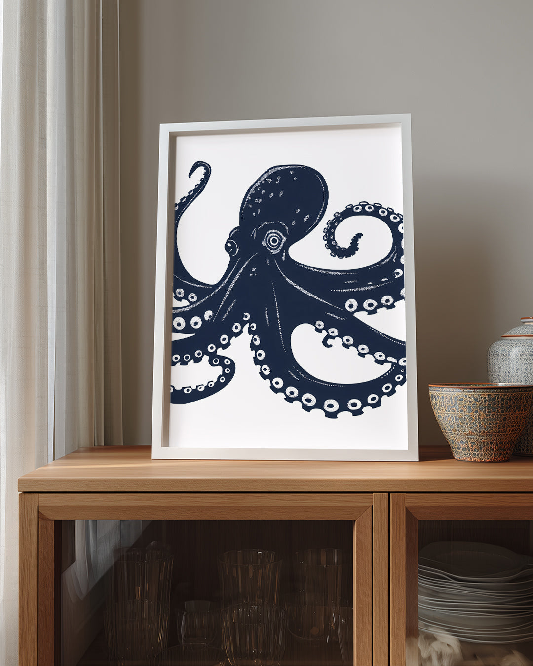 Ahtapot - Sekiz Kol Yapısı Poster Tablosu