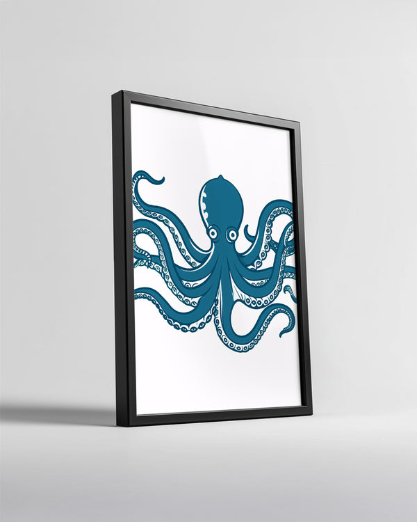 Ahtapot - Sekiz Kolları ile Uzanıyor Poster Tablosu