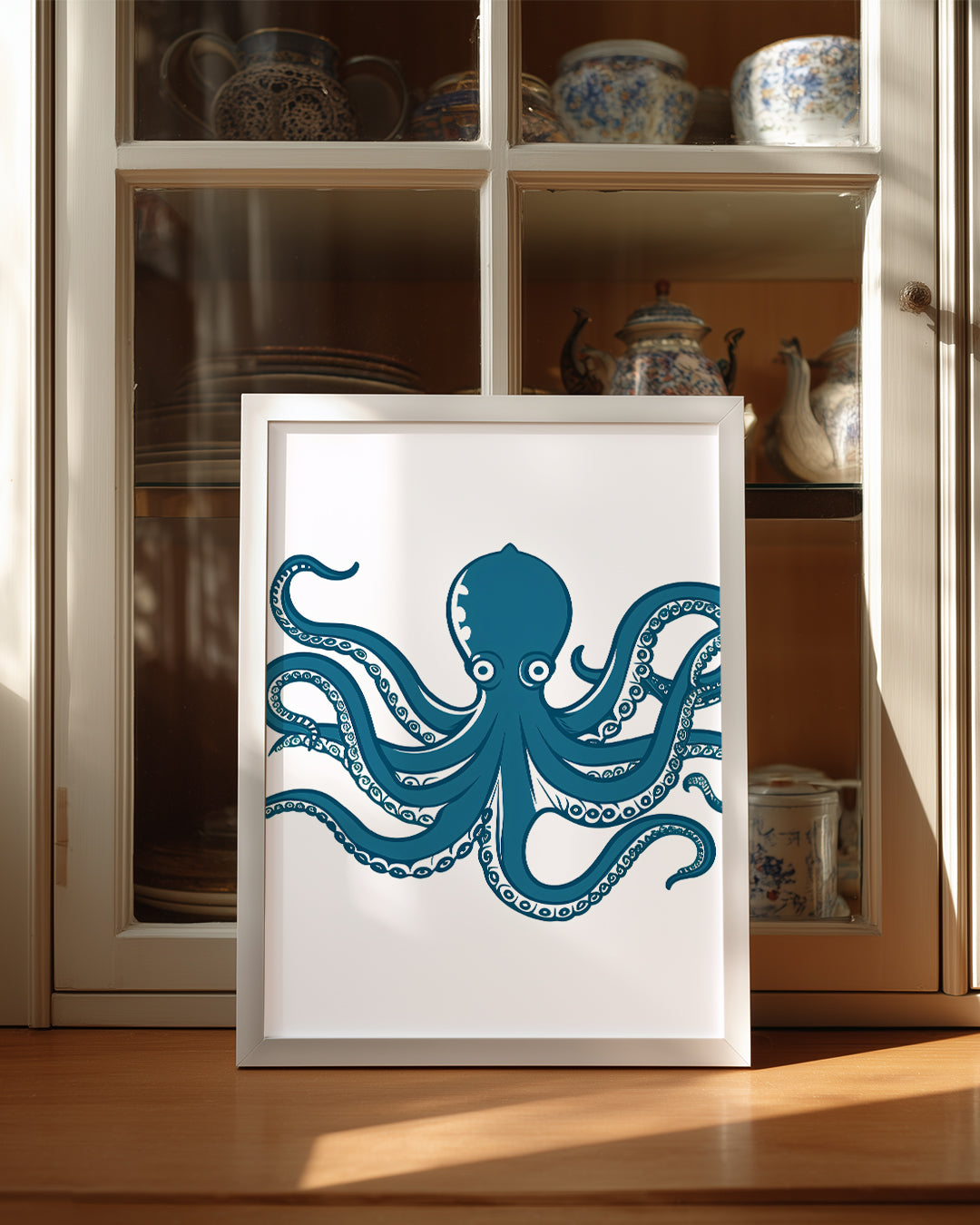 Ahtapot - Sekiz Kolları ile Uzanıyor Poster Tablosu