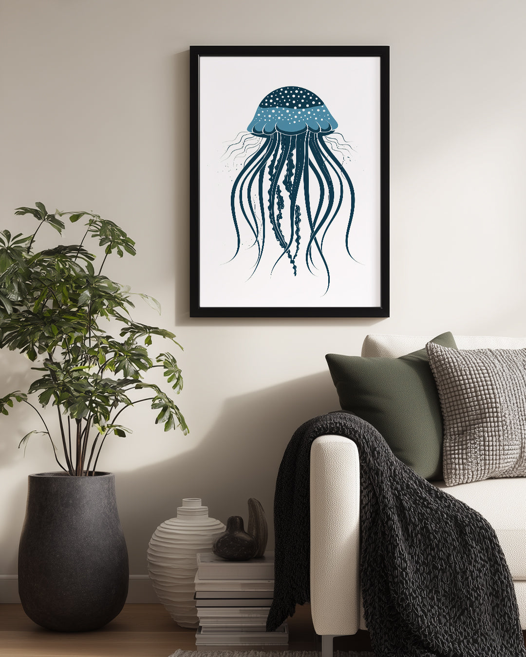 Ahtapot - Uzun Kolları ile Deniz Derinlikleri Poster Tablosu