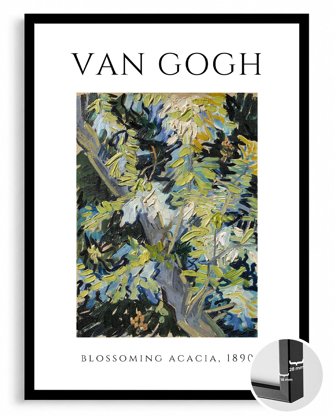 Akasya Çiçekleri - Vincent van Gogh - 1890 Poster Tablosu