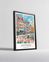 Amsterdam Hollanda Poster Tablosu