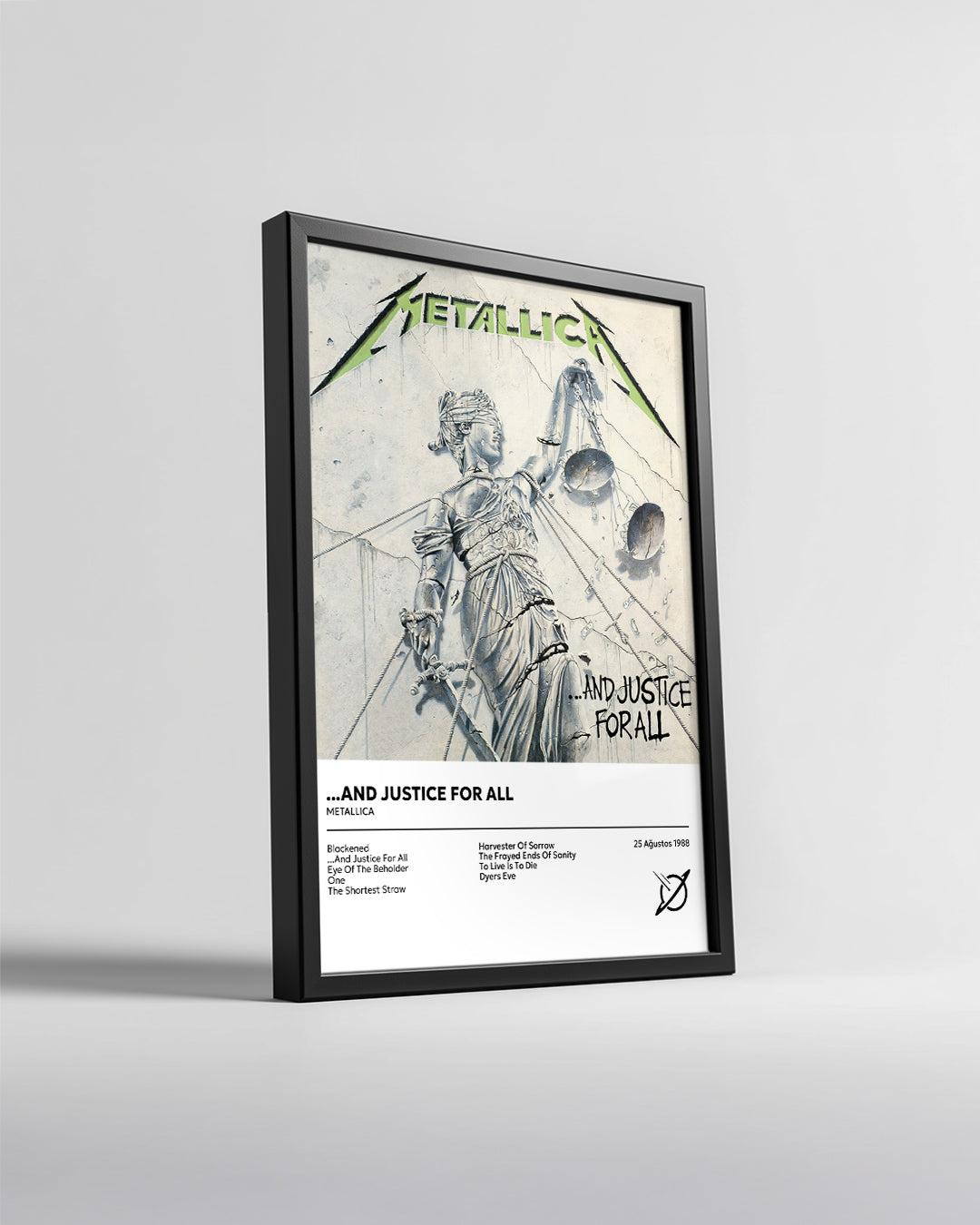 And Justice For All - Metallica Poster Tablosu