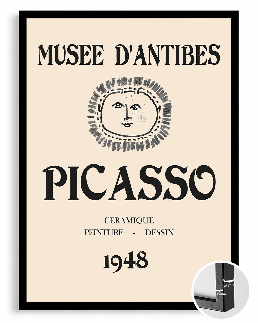 Antibes Müzesi - Pablo Picasso - 1948 Poster Tablosu