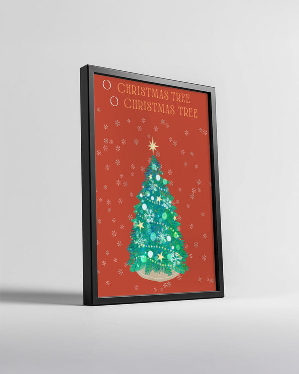 Antique Santa Print Poster Tablosu