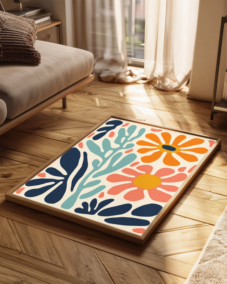 Aqua Botanique Poster Tablosu