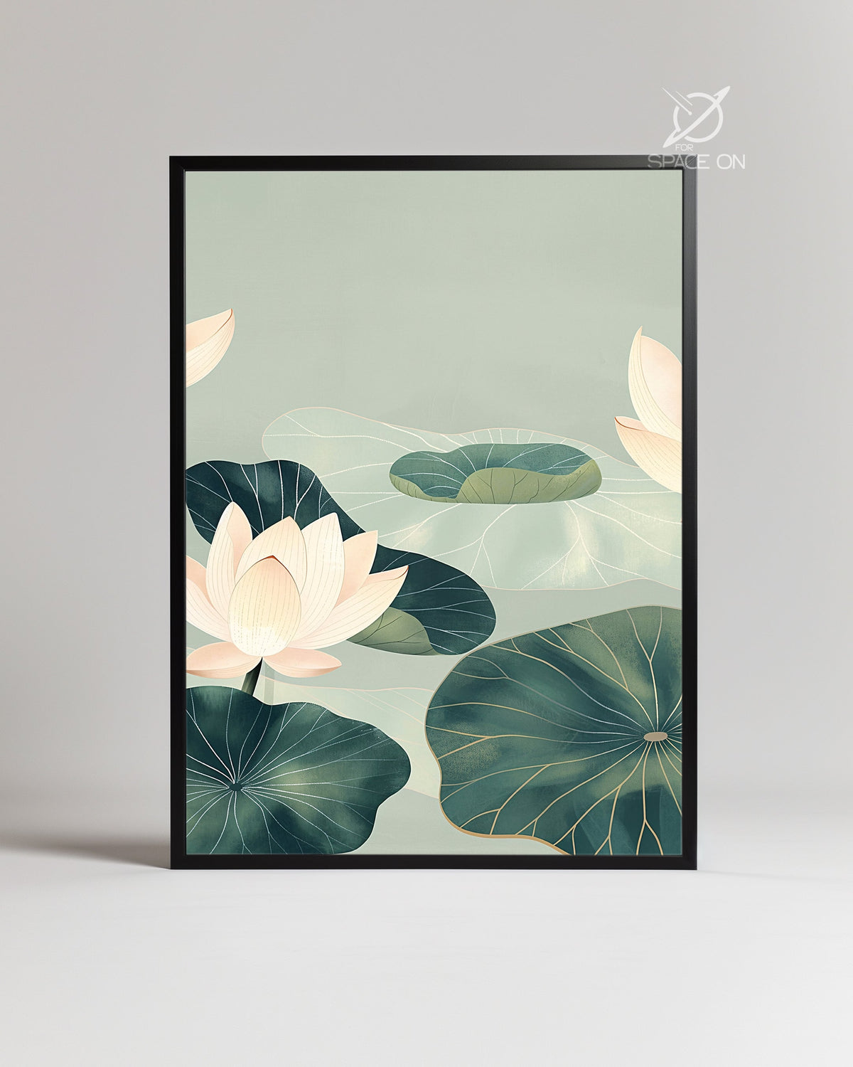Aqua Serene Poster Tablosu