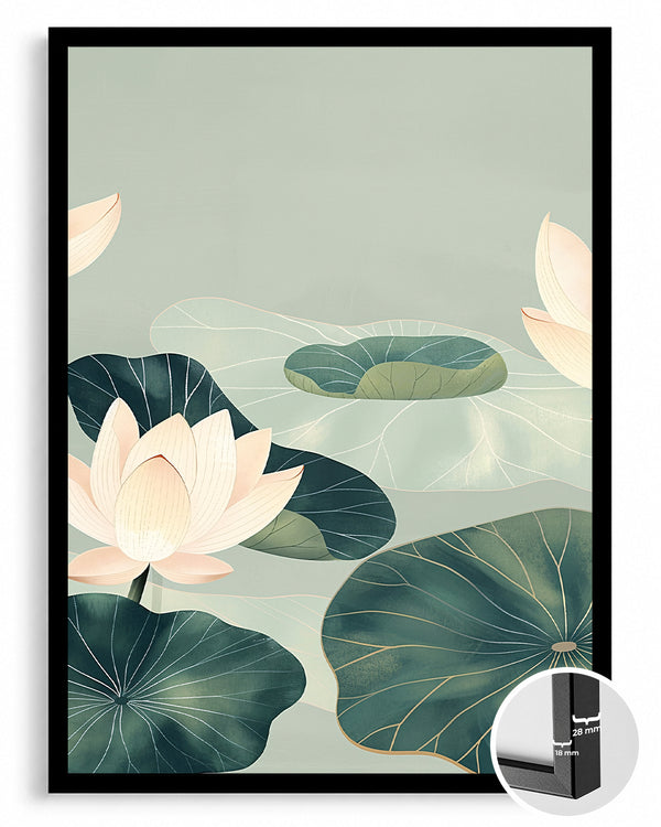 Aqua Serene Poster Tablosu