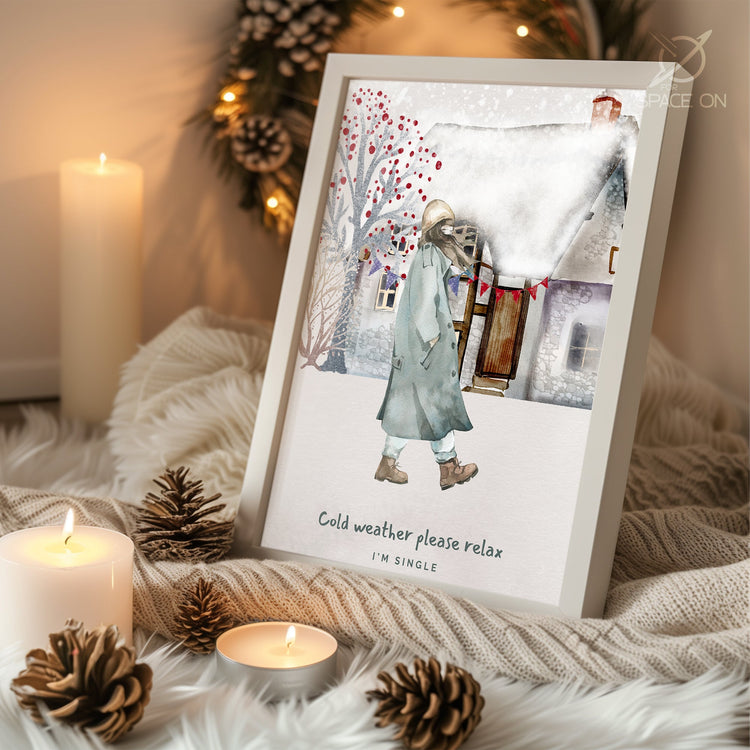 Arctic Fox Portrait Poster Tablosu