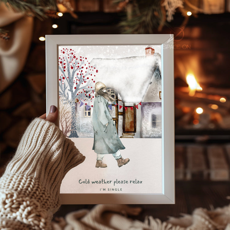 Arctic Fox Portrait Poster Tablosu