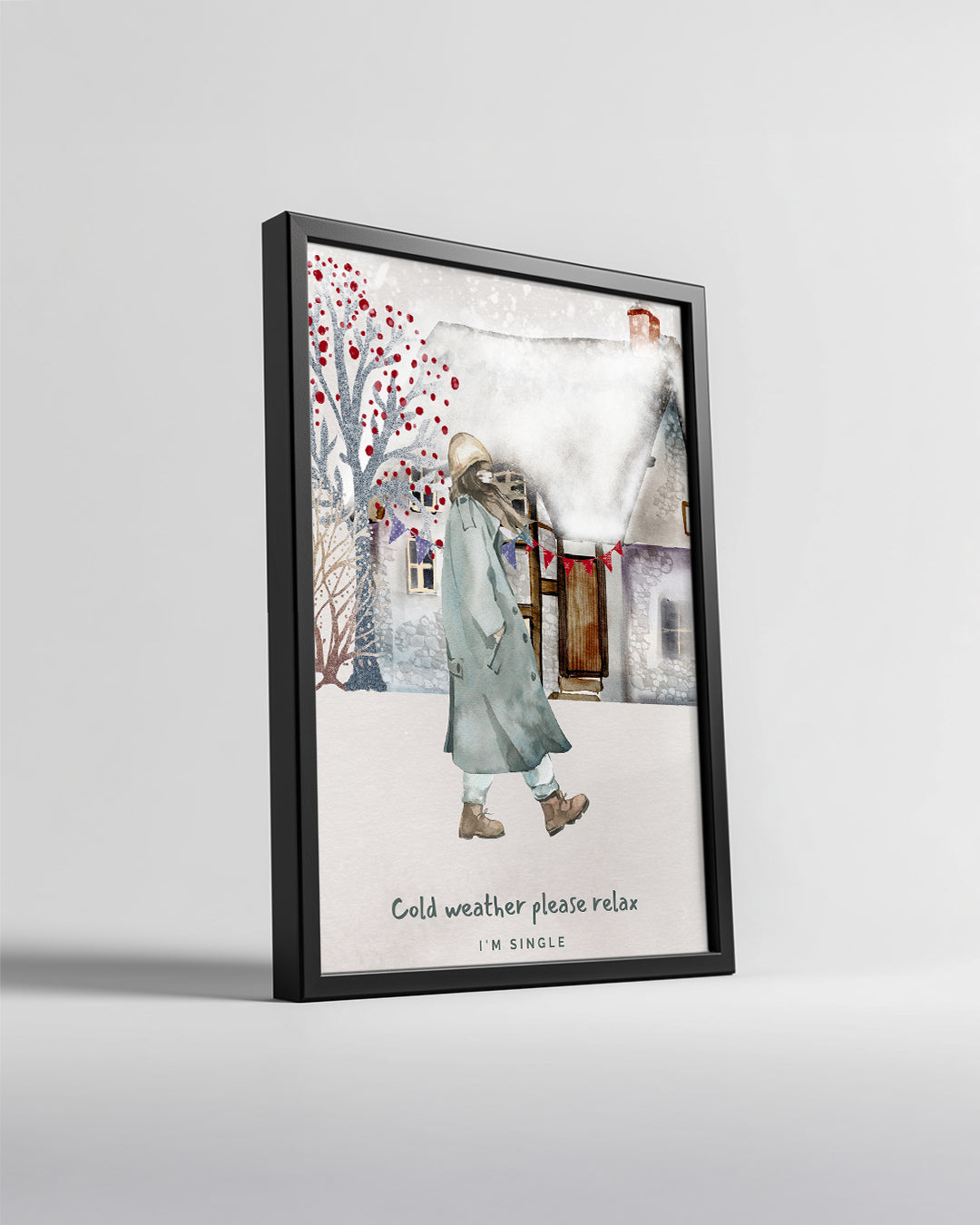 Arctic Fox Portrait Poster Tablosu