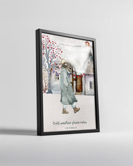 Arctic Fox Portrait Poster Tablosu