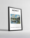 Argenteuil Köprüsü - Claude Monet - 1874 Poster Tablosu