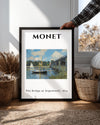 Argenteuil Köprüsü - Claude Monet - 1874 Poster Tablosu