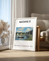 Argenteuil Köprüsü - Claude Monet - 1874 Poster Tablosu