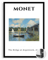 Argenteuil Köprüsü - Claude Monet - 1874 Poster Tablosu